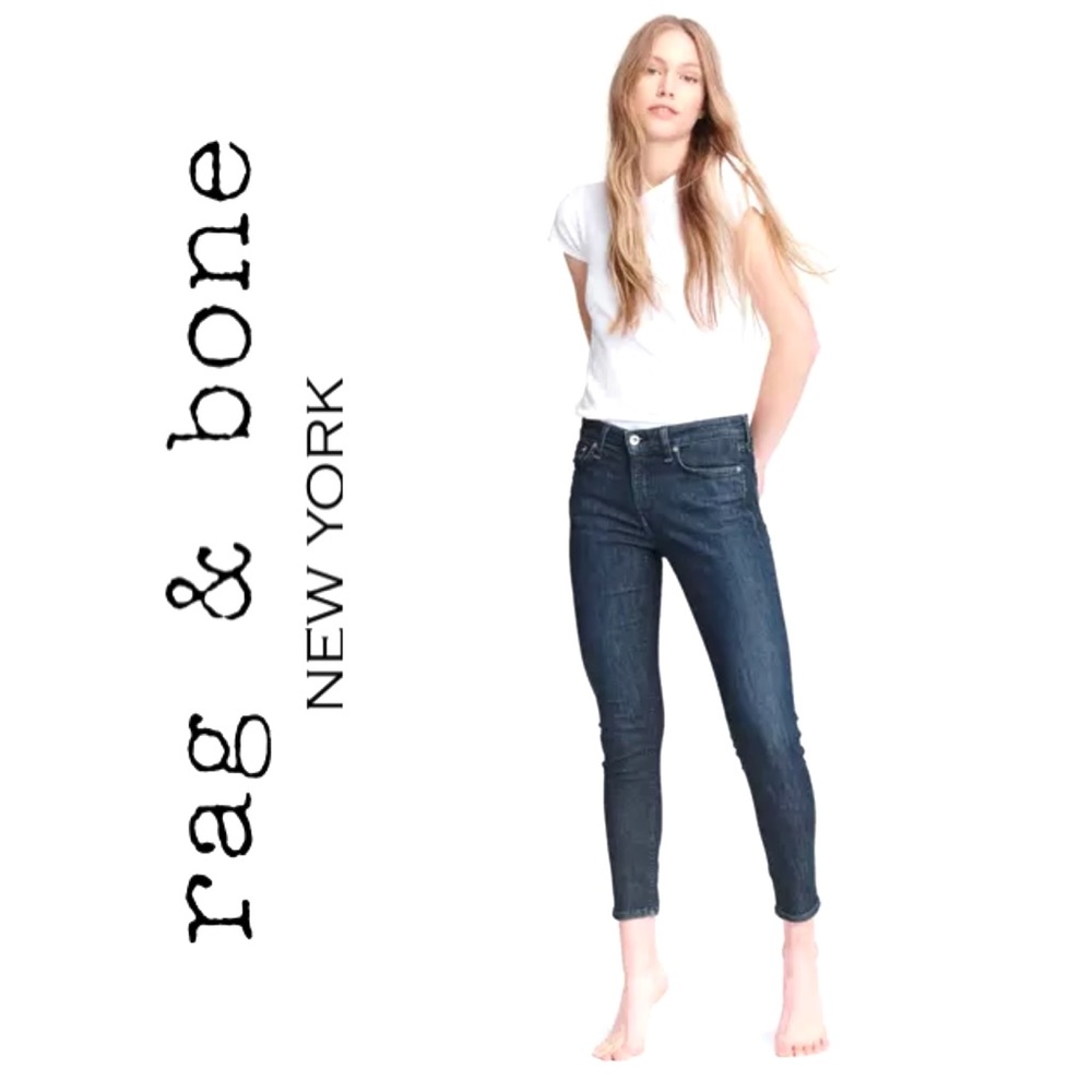 Rag & Bone Cate Mid-Rise Ankle Skinny Jeans [4520]